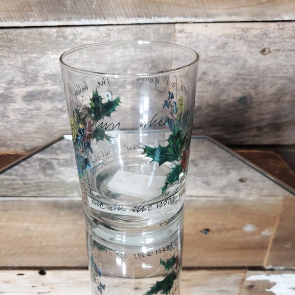Portmeirion Glassware Set of Four Double Old Fashioned - The Holly & The Ivy - Picture 6 of 10
